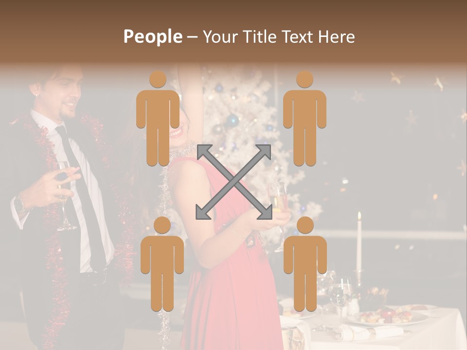 Christmas Party Dress PowerPoint Template