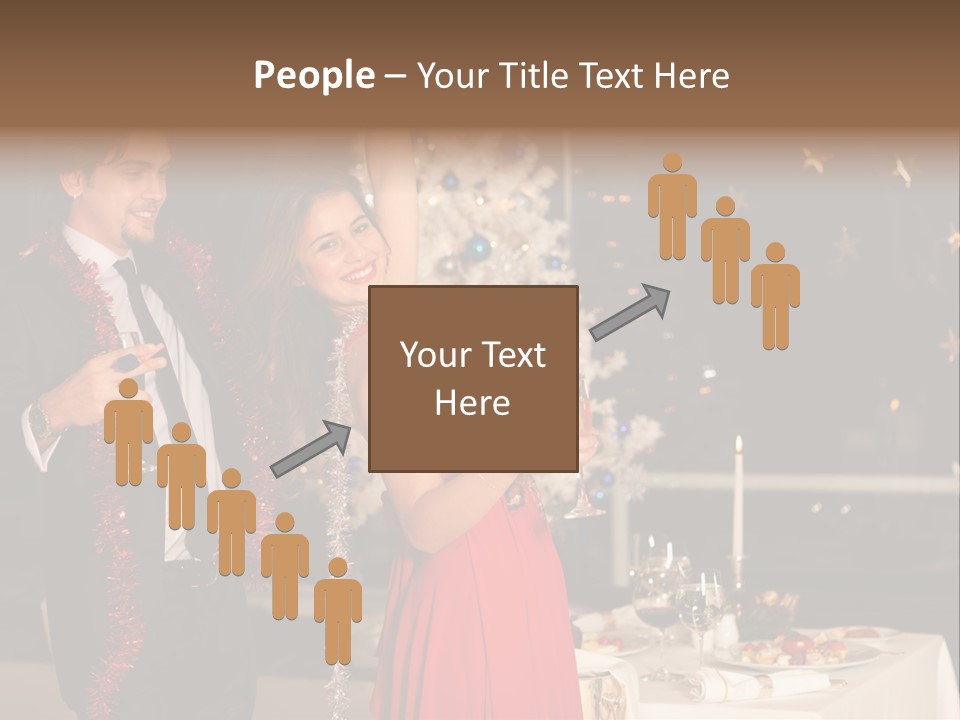 Christmas Party Dress PowerPoint Template