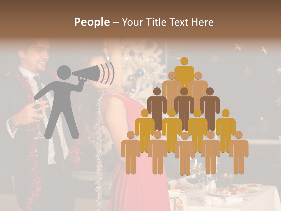 Christmas Party Dress PowerPoint Template