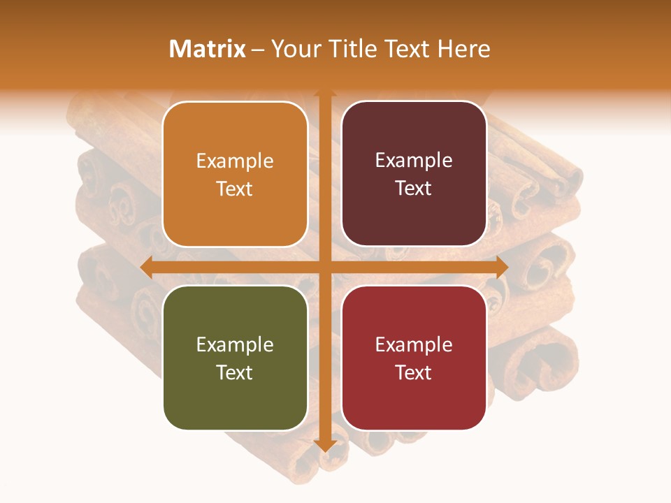 Gourmet Decoration Cinnamon PowerPoint Template