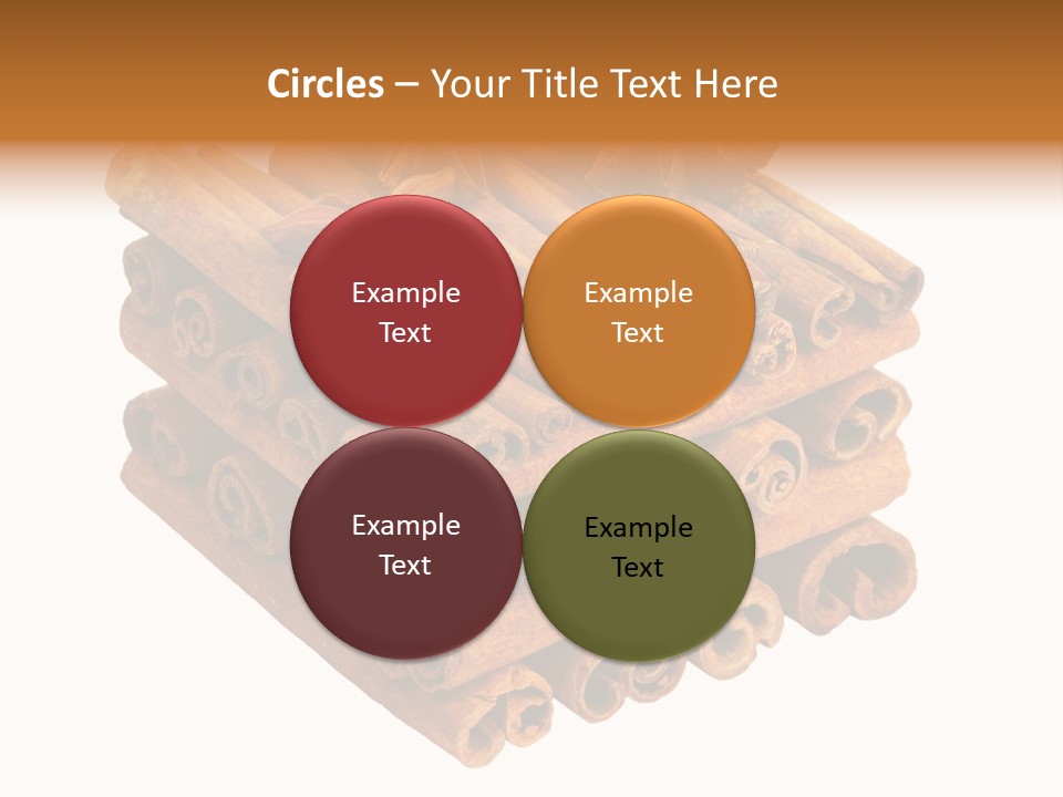 Gourmet Decoration Cinnamon PowerPoint Template