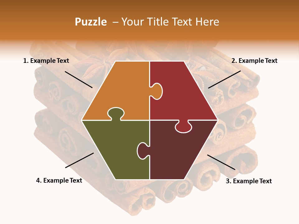 Gourmet Decoration Cinnamon PowerPoint Template