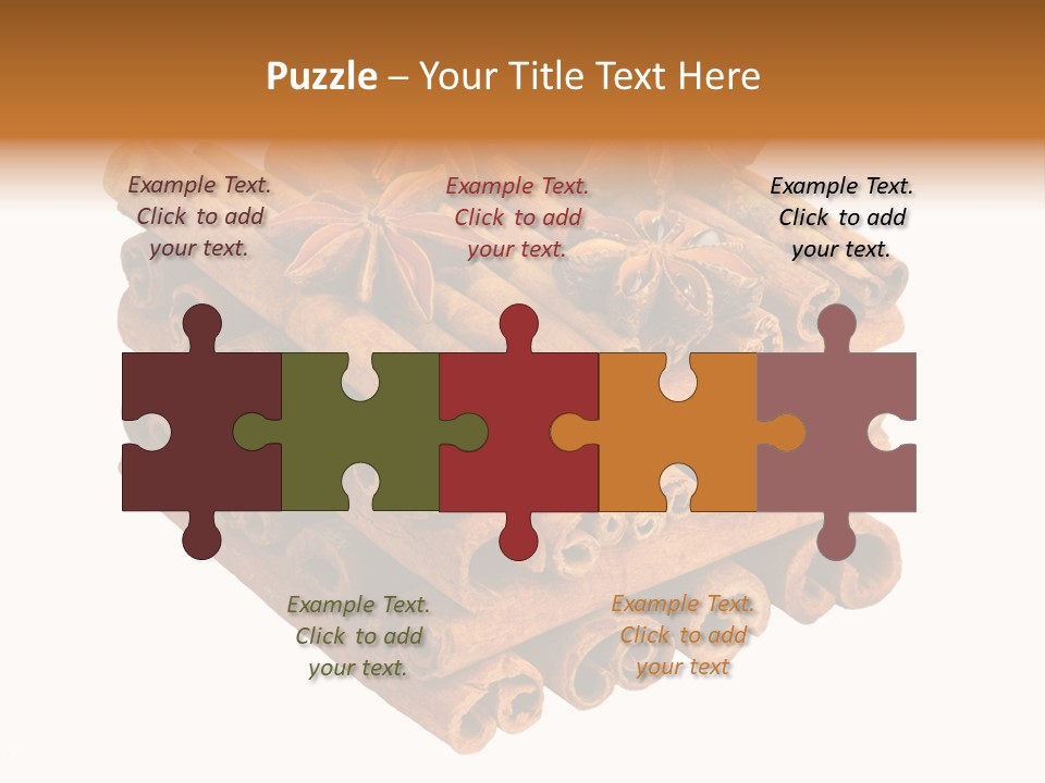 Gourmet Decoration Cinnamon PowerPoint Template