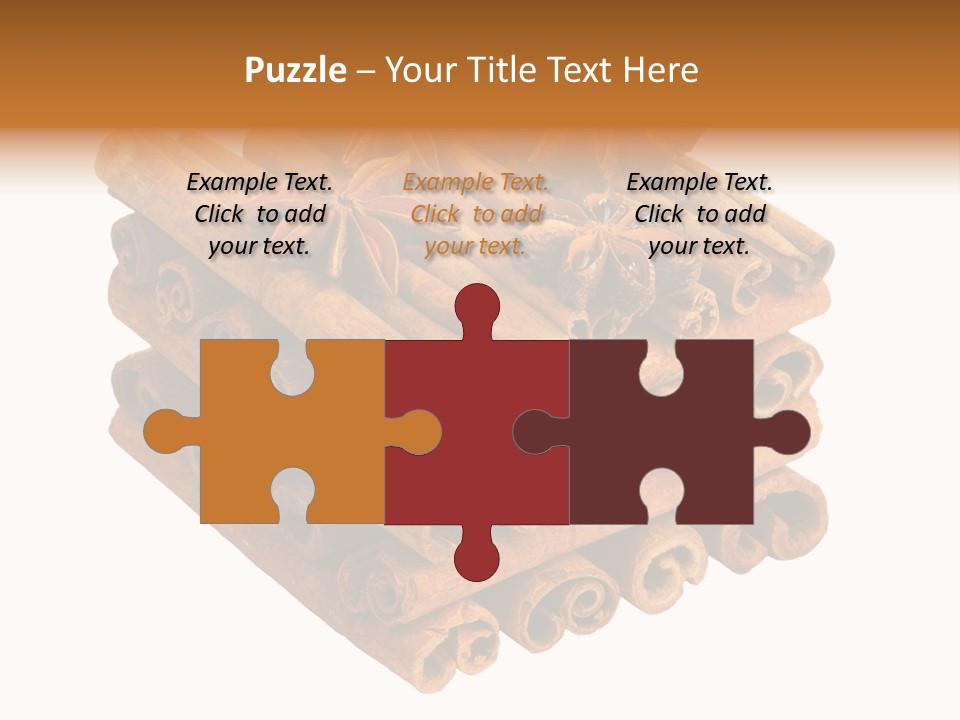 Gourmet Decoration Cinnamon PowerPoint Template