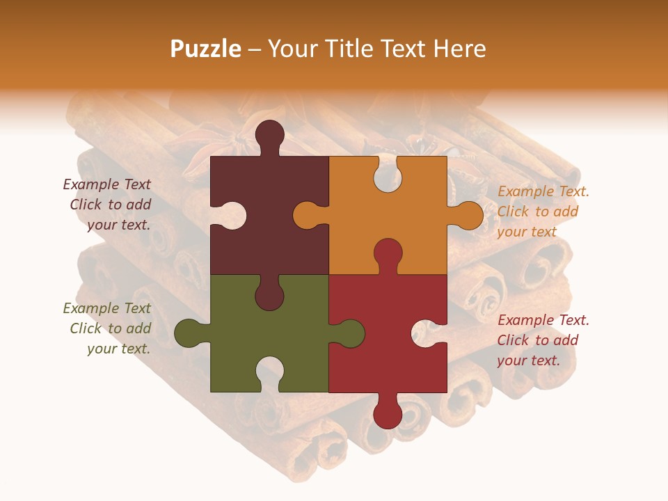 Gourmet Decoration Cinnamon PowerPoint Template