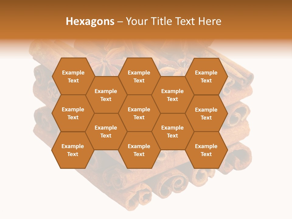 Gourmet Decoration Cinnamon PowerPoint Template