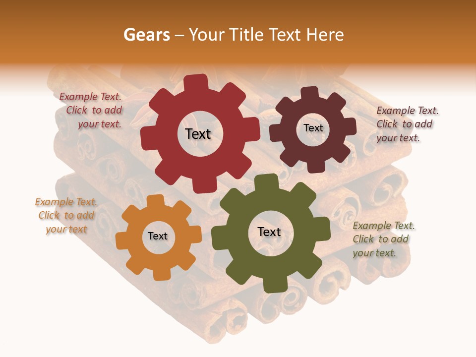 Gourmet Decoration Cinnamon PowerPoint Template