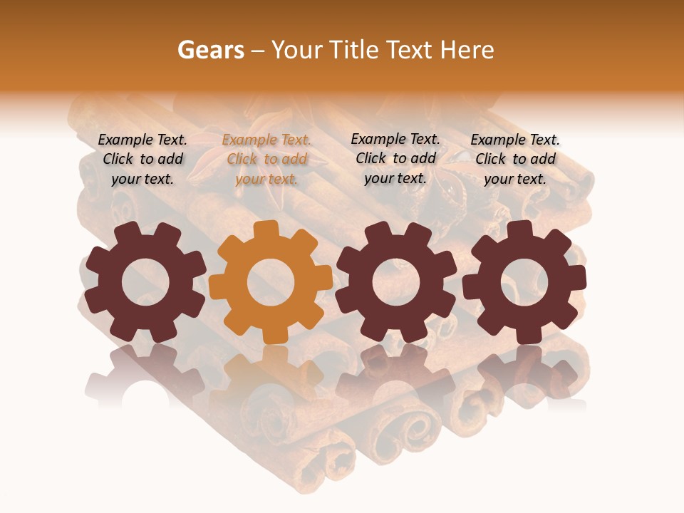Gourmet Decoration Cinnamon PowerPoint Template
