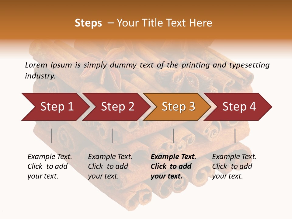 Gourmet Decoration Cinnamon PowerPoint Template