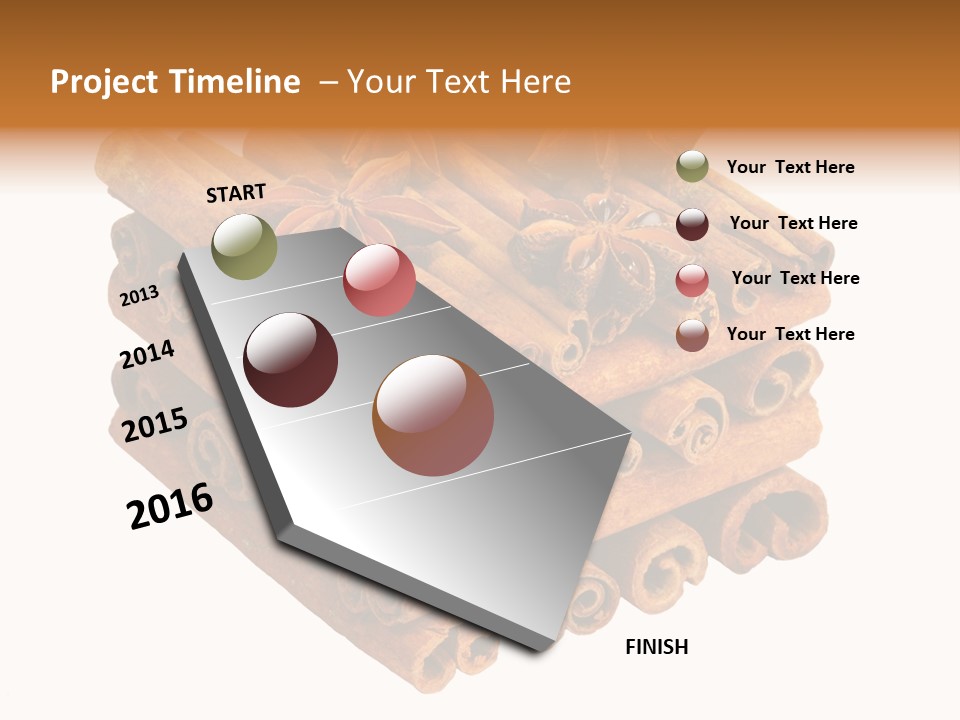 Gourmet Decoration Cinnamon PowerPoint Template