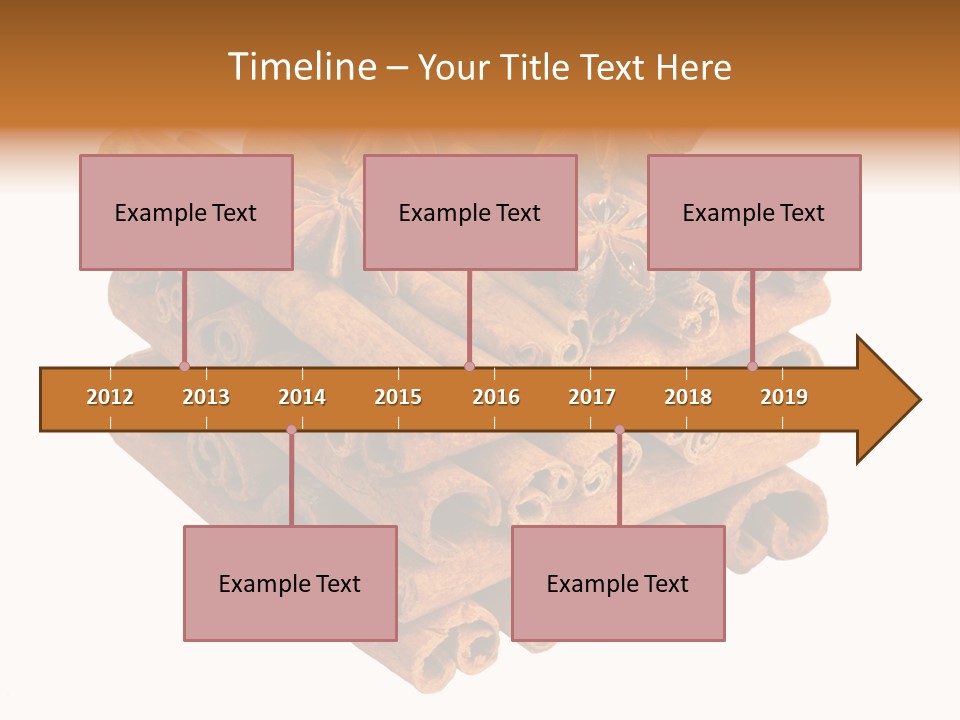 Gourmet Decoration Cinnamon PowerPoint Template