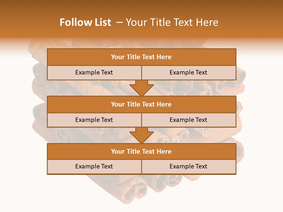 Gourmet Decoration Cinnamon PowerPoint Template