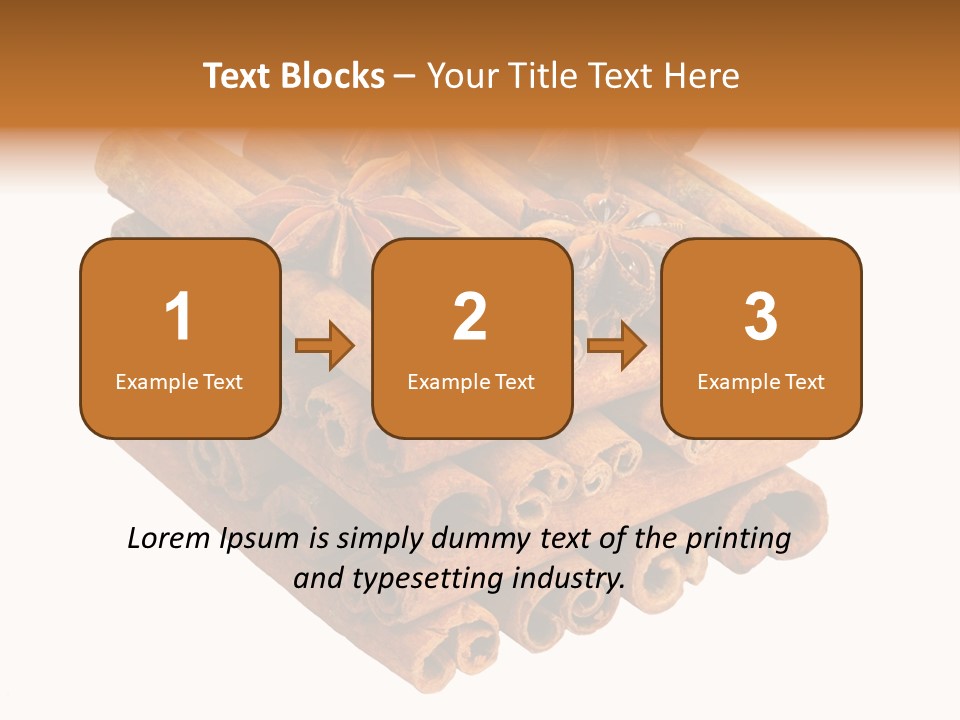 Gourmet Decoration Cinnamon PowerPoint Template