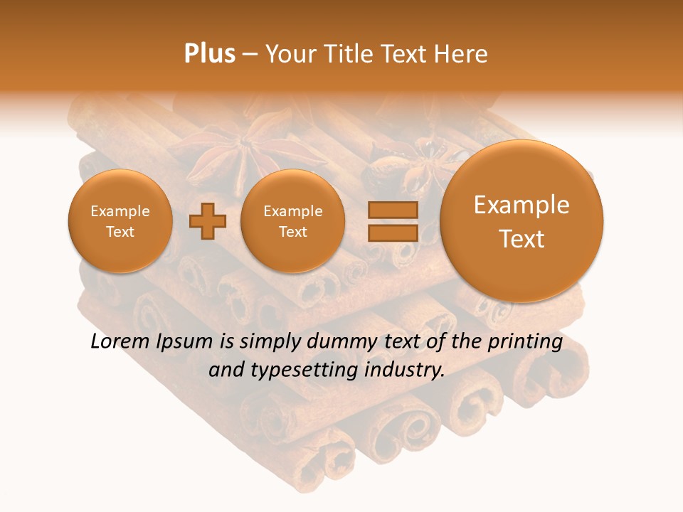 Gourmet Decoration Cinnamon PowerPoint Template