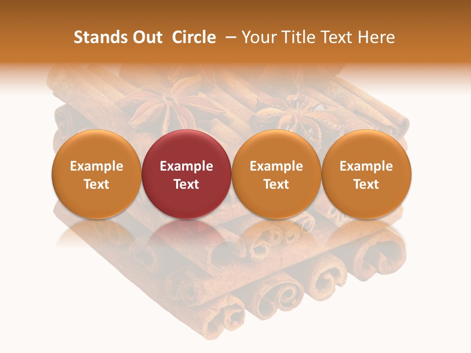 Gourmet Decoration Cinnamon PowerPoint Template