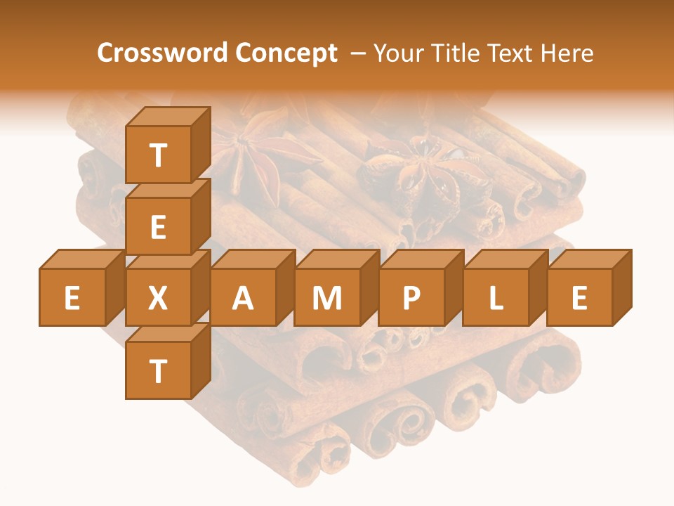 Gourmet Decoration Cinnamon PowerPoint Template