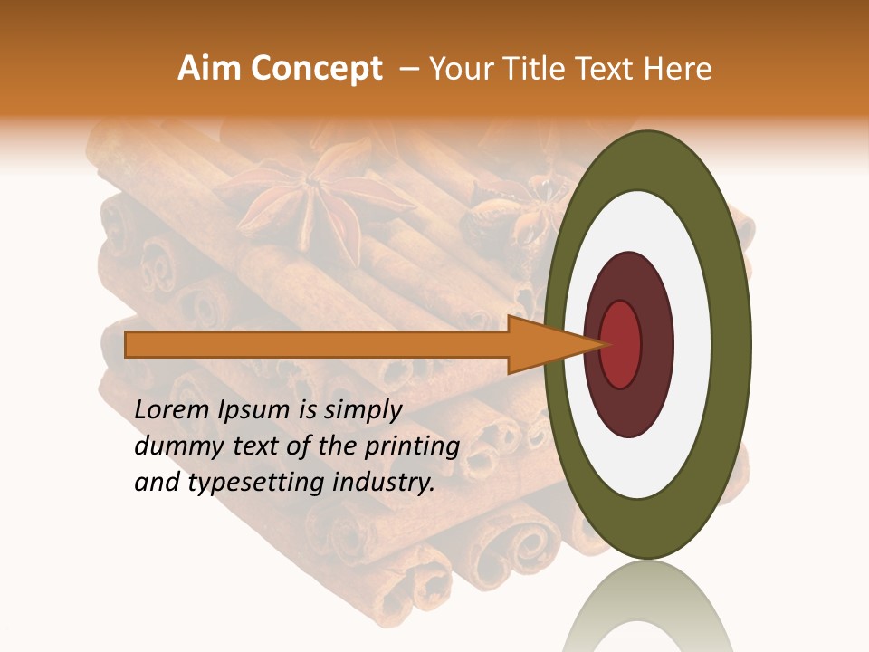 Gourmet Decoration Cinnamon PowerPoint Template