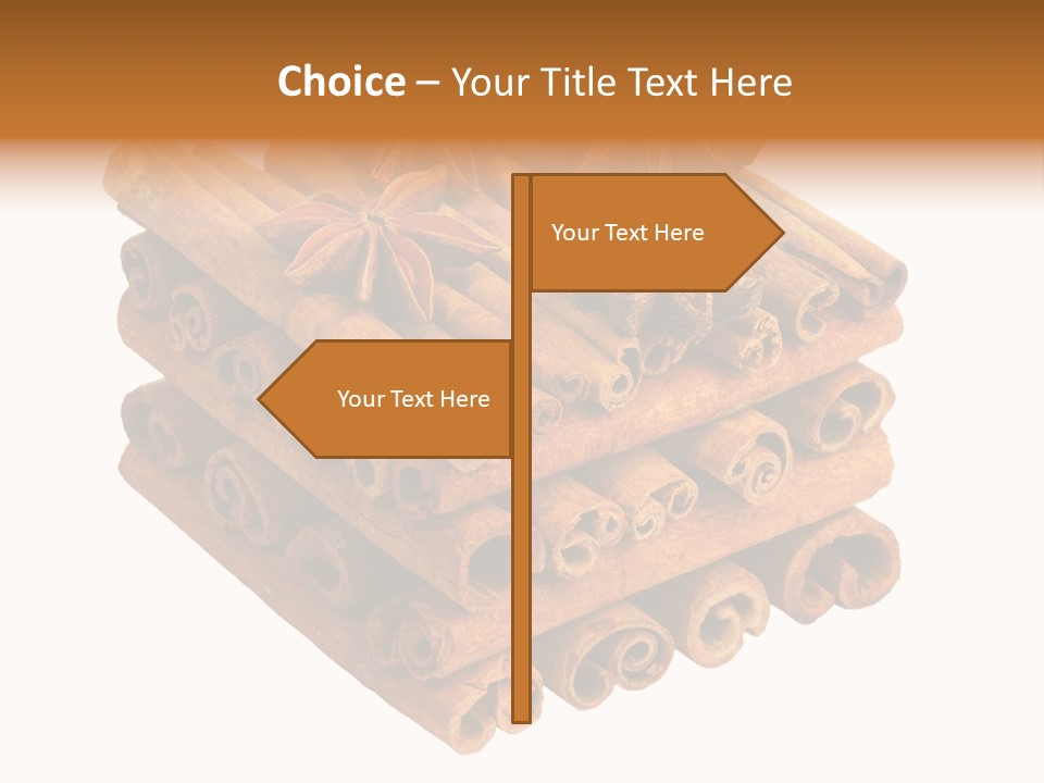 Gourmet Decoration Cinnamon PowerPoint Template