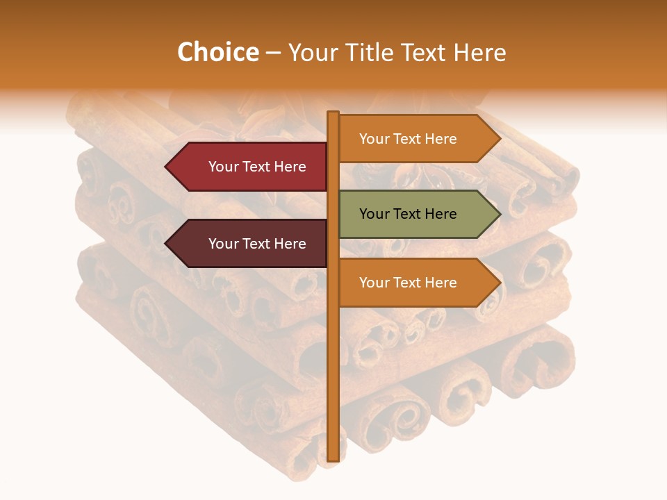 Gourmet Decoration Cinnamon PowerPoint Template