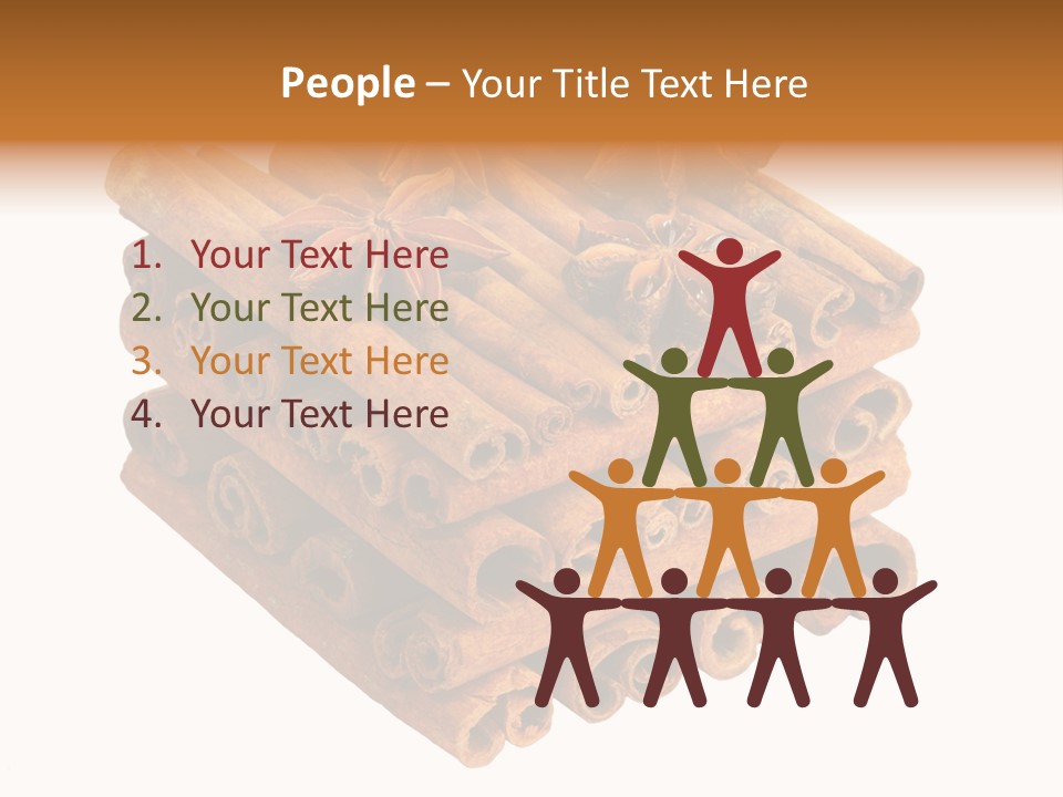 Gourmet Decoration Cinnamon PowerPoint Template