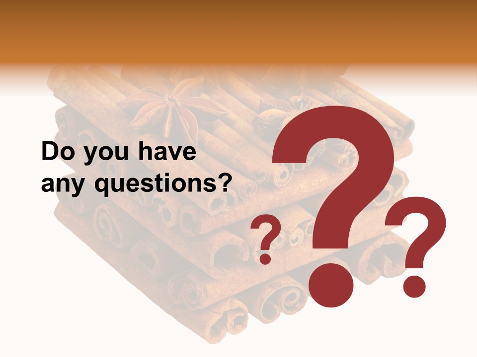 Gourmet Decoration Cinnamon PowerPoint Template