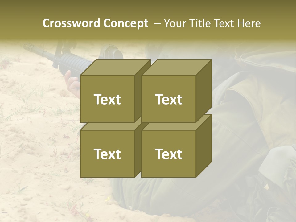 Duty Palestinians Conflict PowerPoint Template