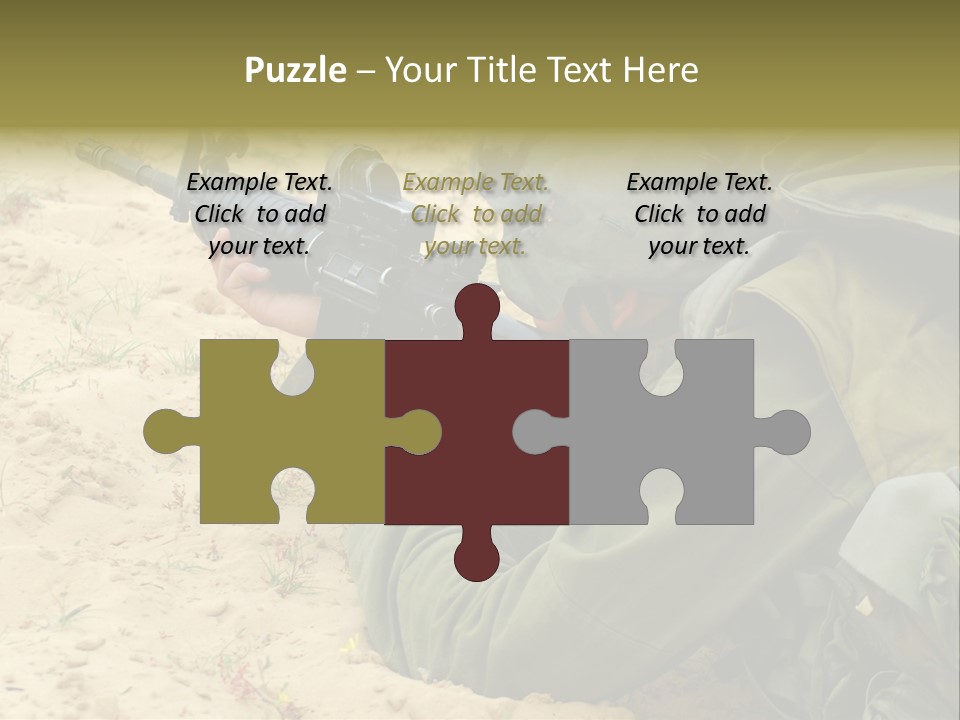 Duty Palestinians Conflict PowerPoint Template