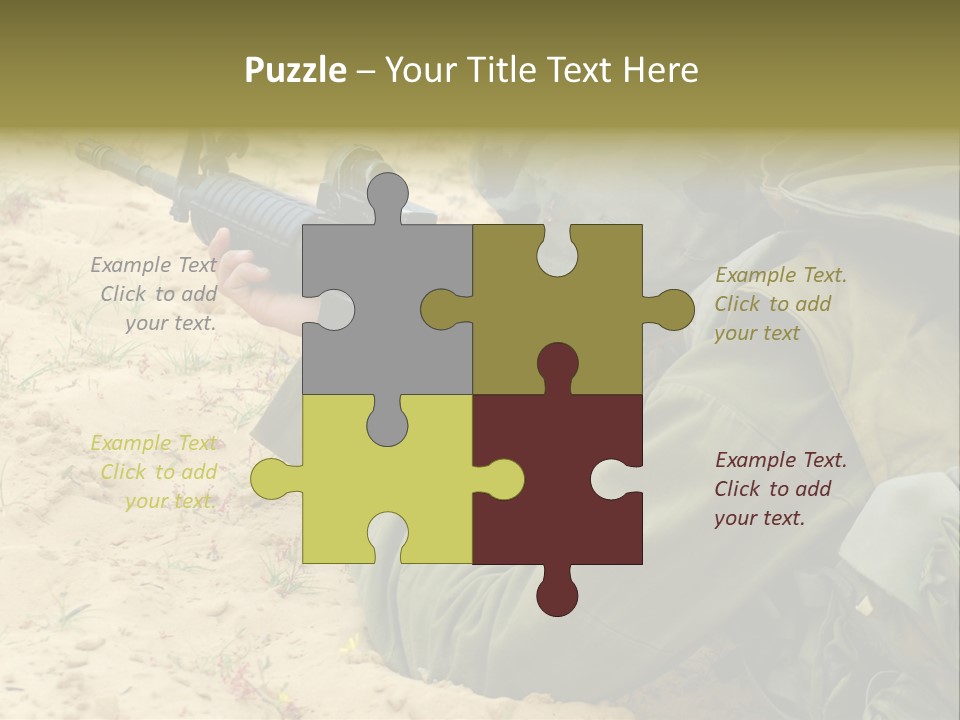 Duty Palestinians Conflict PowerPoint Template