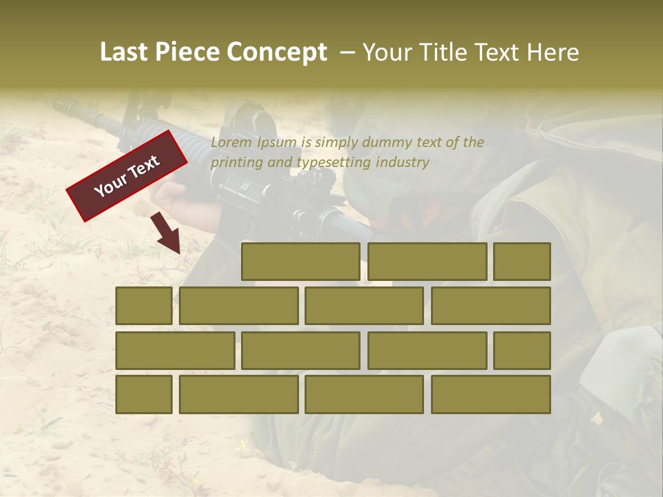 Duty Palestinians Conflict PowerPoint Template