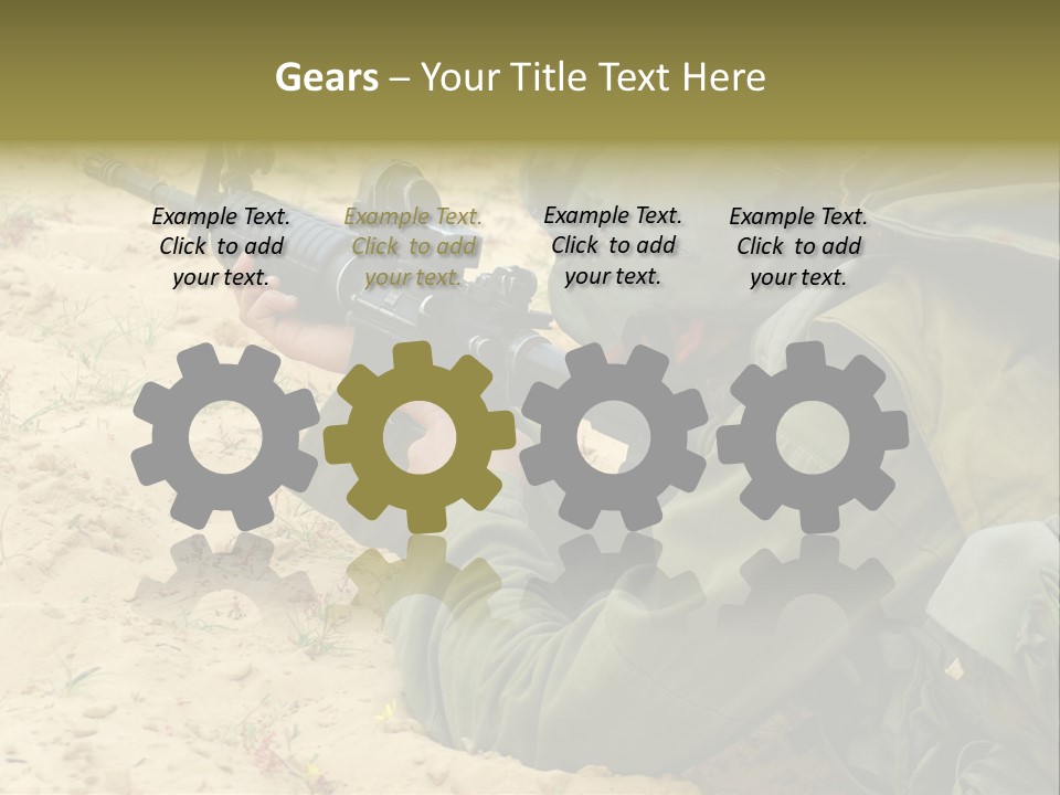 Duty Palestinians Conflict PowerPoint Template