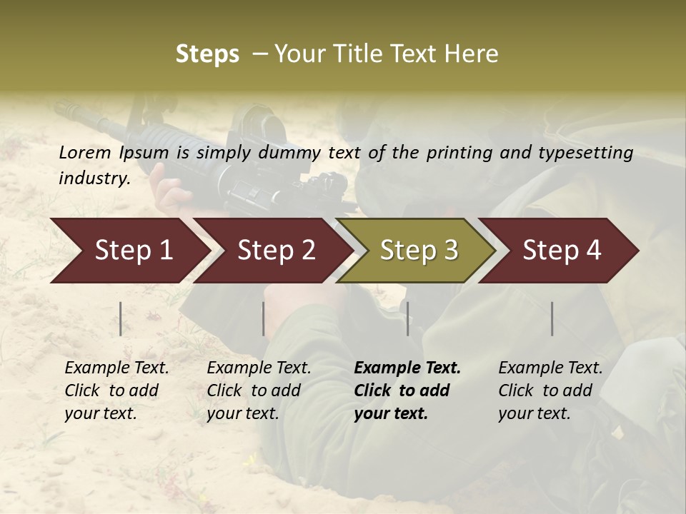 Duty Palestinians Conflict PowerPoint Template
