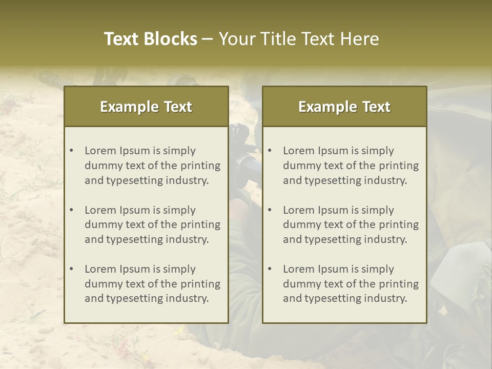 Duty Palestinians Conflict PowerPoint Template