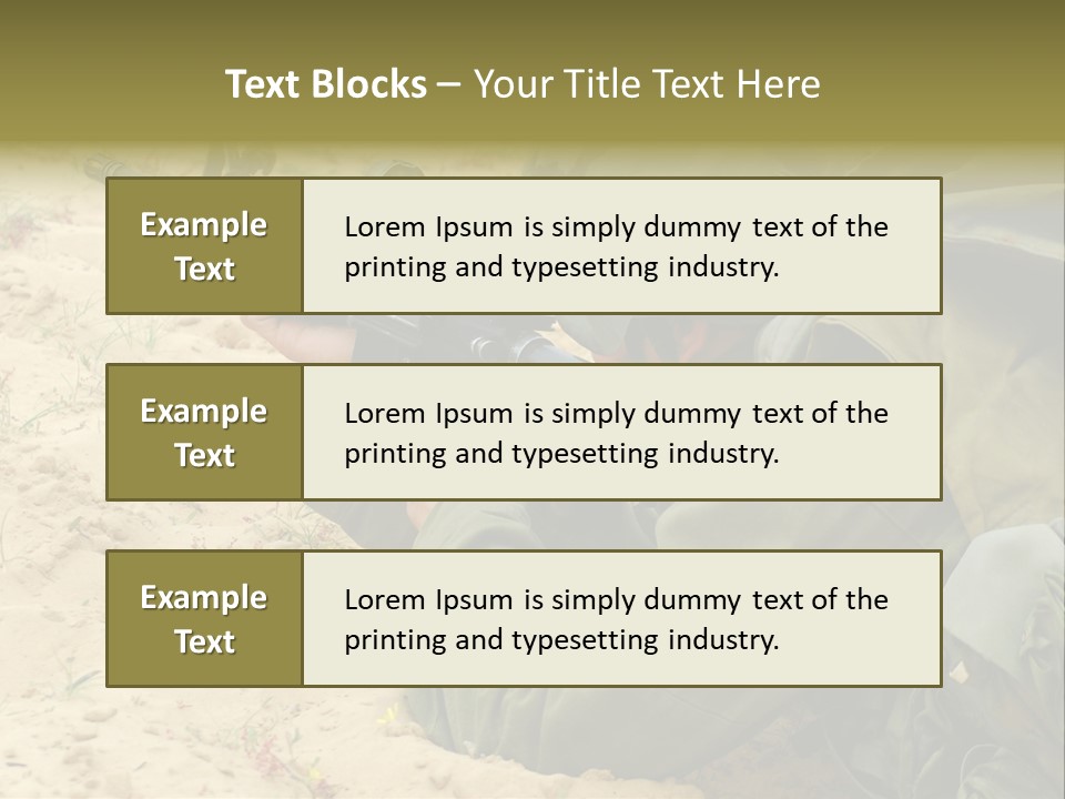 Duty Palestinians Conflict PowerPoint Template