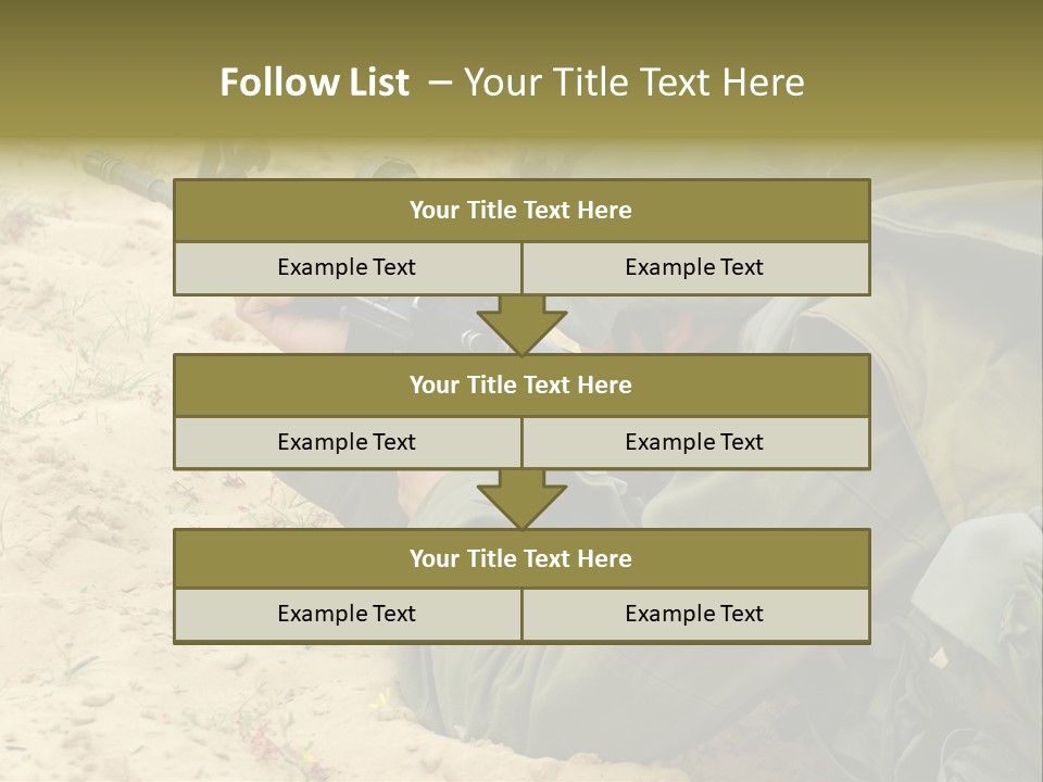 Duty Palestinians Conflict PowerPoint Template