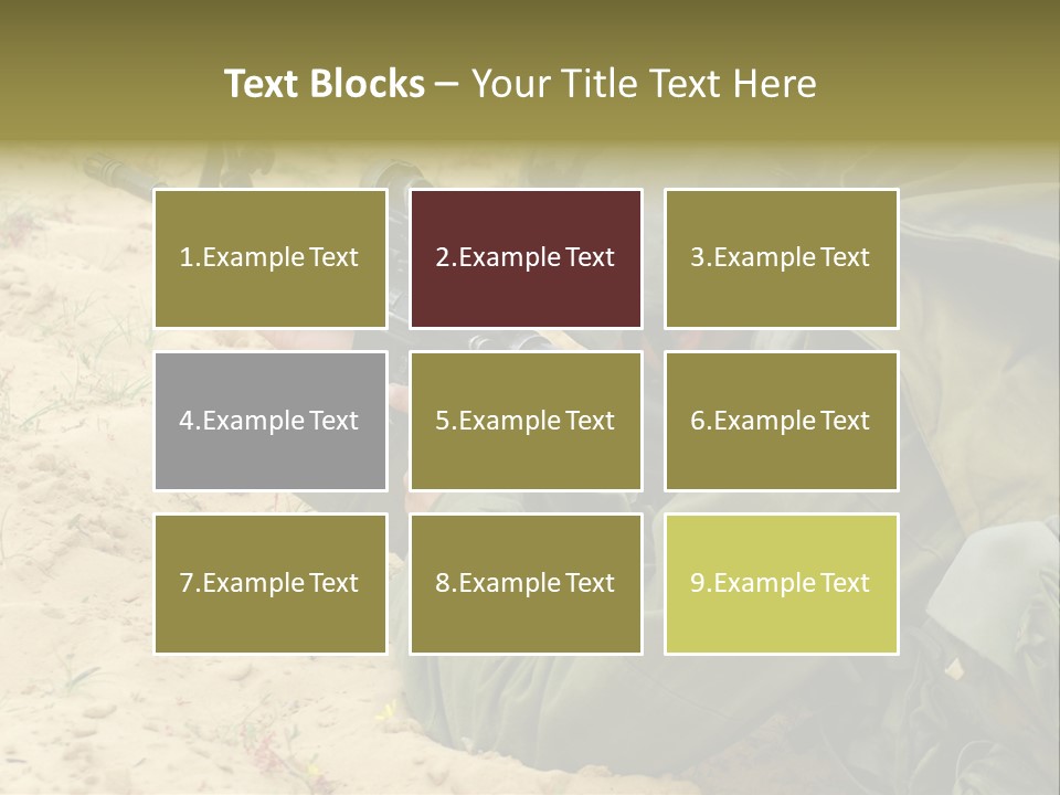 Duty Palestinians Conflict PowerPoint Template