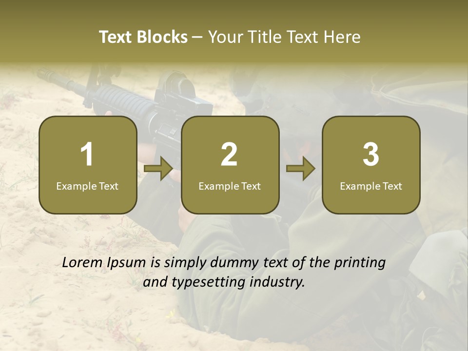 Duty Palestinians Conflict PowerPoint Template
