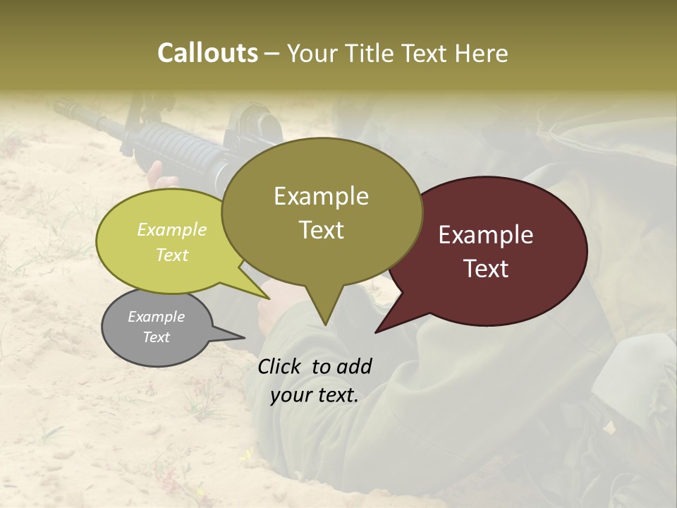 Duty Palestinians Conflict PowerPoint Template