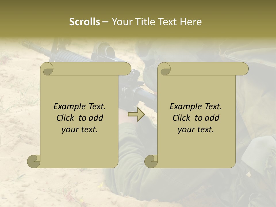 Duty Palestinians Conflict PowerPoint Template