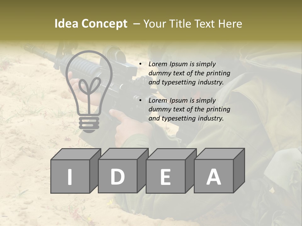 Duty Palestinians Conflict PowerPoint Template