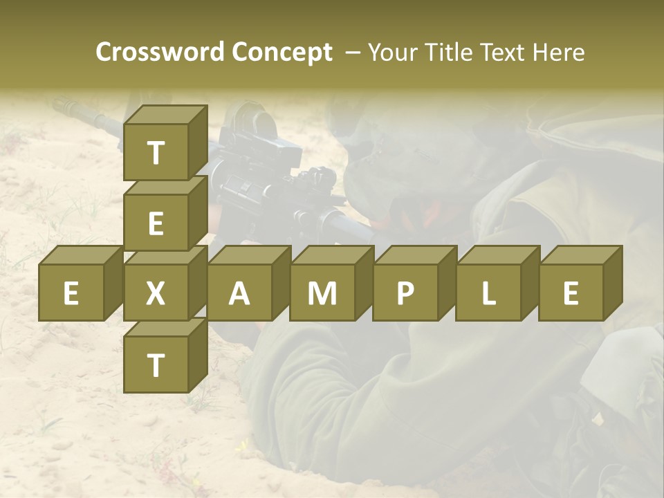 Duty Palestinians Conflict PowerPoint Template