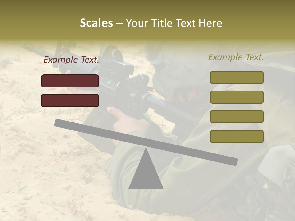 Duty Palestinians Conflict PowerPoint Template