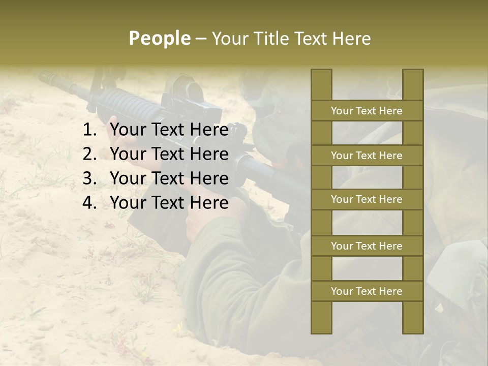 Duty Palestinians Conflict PowerPoint Template