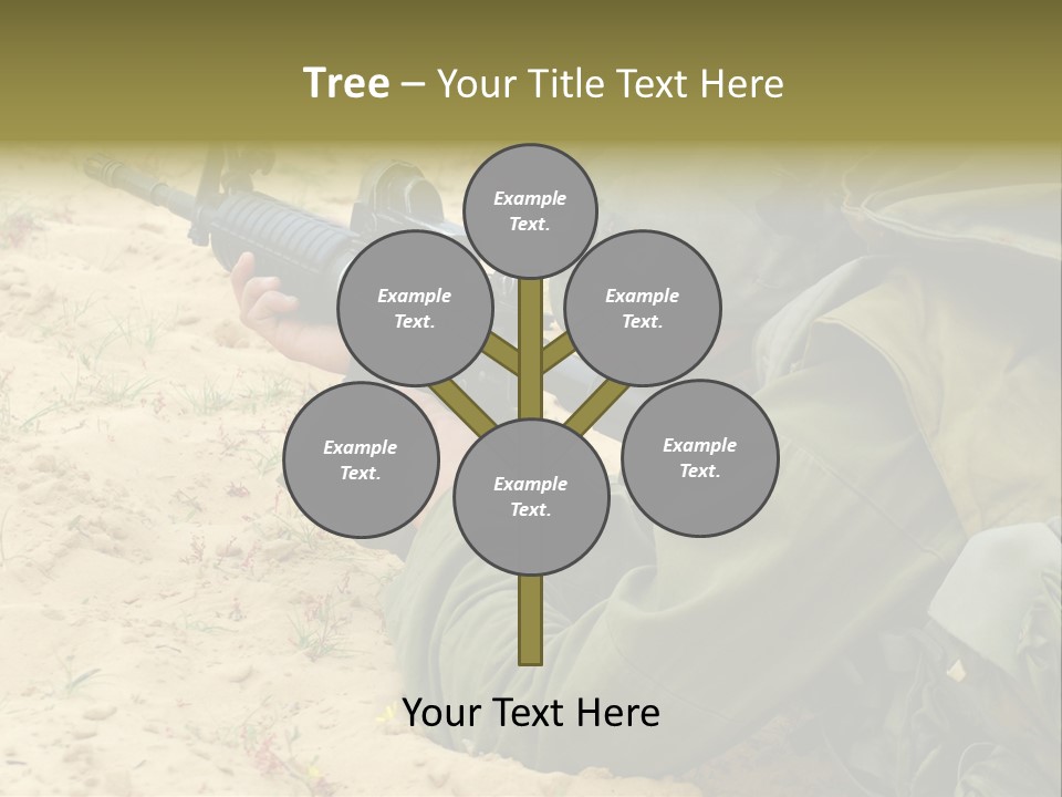 Duty Palestinians Conflict PowerPoint Template