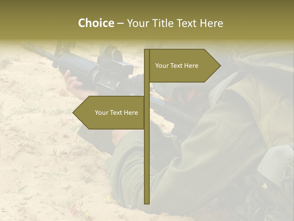 Duty Palestinians Conflict PowerPoint Template