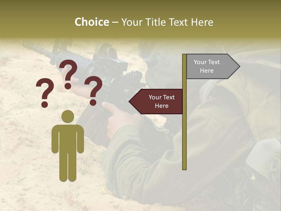 Duty Palestinians Conflict PowerPoint Template