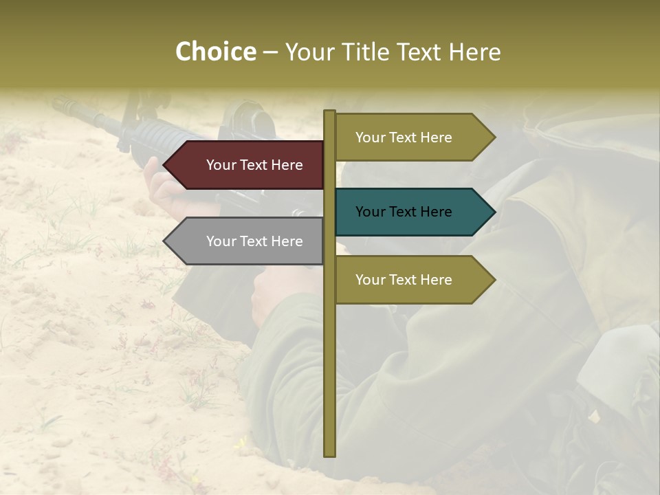 Duty Palestinians Conflict PowerPoint Template