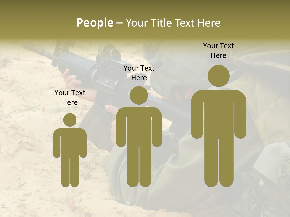 Duty Palestinians Conflict PowerPoint Template