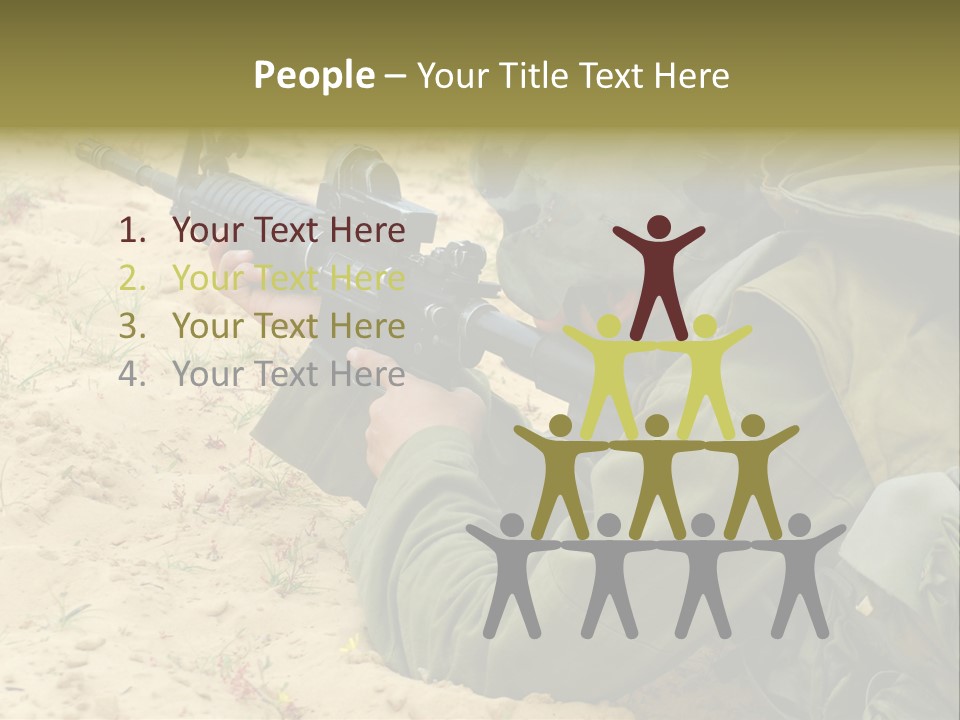 Duty Palestinians Conflict PowerPoint Template