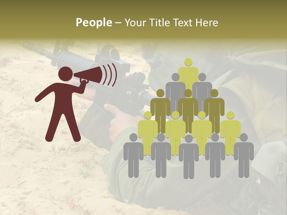 Duty Palestinians Conflict PowerPoint Template