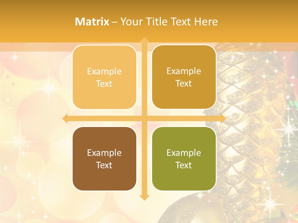 Box Gold Holiday PowerPoint Template